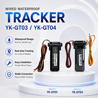 YK-GT03 04 Rastreador GPS GSM Impermeable IP67 de 3 y 4 Cables con Seguimiento en Tiempo Real, Corte de Combustible y Localizador de Vehículos para Gestión Global de Flotas