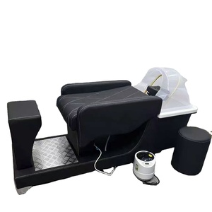 เตียงสระผมร้านทำผม เตียงสระผมแบบกึ่งเอนได้สุดพิเศษสำหรับร้านทำผม เตียงสระผมสไตล์เรโทรสุดอินเทรนด์ เตียงสระผมแบบรวมในตัว - Product Image 5