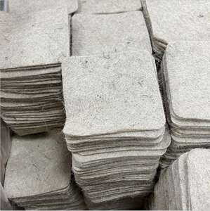 100% 생분해 성 수경 마이크로 그린 대마 성장 매트 부직포 황마 수생 식물 섬유 매트 실내 또는 실외 사용 - Product Image 5