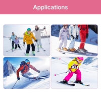 Sangles de ski en EVA personnalisées avec logo, colorées, à scratch, pour snowboard, vente en gros d'usine, pour activités hivernales en extérieur