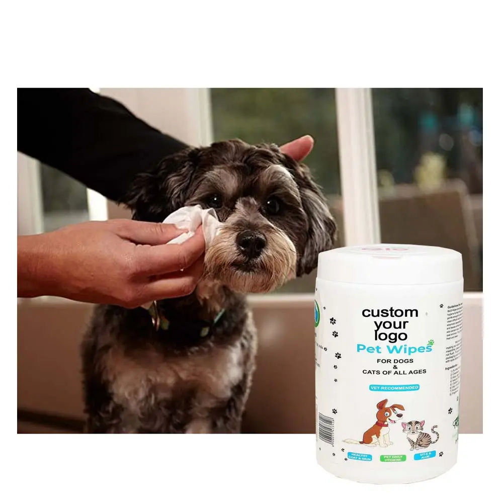 Twowell High Quality Disposable Comfortable 100 120 Pcs Thickening Wet Wipes For Dogs Cats Cleaning