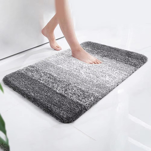Tapis d'entrée rectangulaire antidérapant pour séchage des pieds, color-block, pour intérieur, salon, cuisine, salle de bain, entrée - Product Image 1
