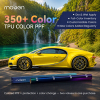 Film de protection de peinture automobile Moben Dry&Wet Install UV & IR Block Auto-réparant TPU PPF, film changeant de couleur, gris mat, PPF coloré