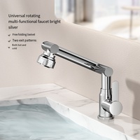 Mitigeur thermostatique robinet de lavabo chaud et froid Poignée de montage sur pont Robinet de lavabo à capteur Robinet de salle de bain