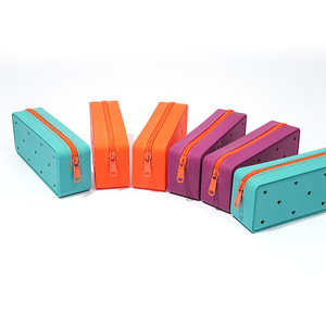 School Etui Potlood Doos Voor Kinderen Student Briefpapier Doos Terug Naar School Siliconen Vierkante Vorm Potlood Tas - Product Image 2