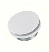 Grille de ventilation circulaire plate en acier inoxydable durable pour plafond et mur