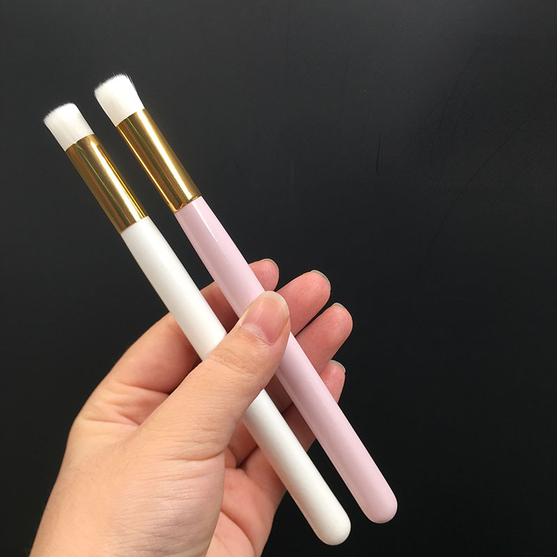 Оптовая продажа, нейлоновая щетка для чистки ресниц, деревянная щетка для носа, чистящая щетка для наращивания ресниц