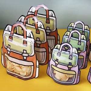 Die Cut School Shaped Ziplock Bag Child Gift Candy Packaging Storage Bag for Child Food Snack Bag Low MOQ - Product Image 1