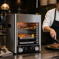 Gril de buffet d'hôtel HNRB, 10 niveaux, électrique, 800 degrés, en acier inoxydable, pour service de buffet traiteur