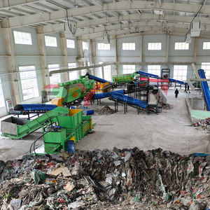 Ligne de tri des déchets solides municipaux à haute précision, usine de traitement et de recyclage des déchets solides municipaux pour la séparation du plastique, du papier, du métal et du verre - Product Image 2
