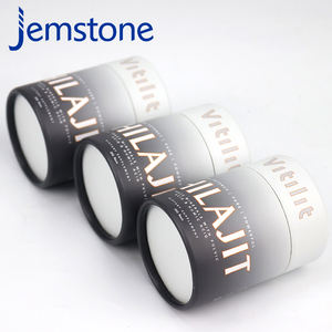 Boîte cylindrique en carton écologique sur mesure pour cosmétiques, impression quadrichromie, estampage or/argent pour huiles essentielles et parfums - Product Image 3