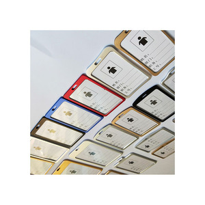 Nhà Máy bán hàng trực tiếp hợp kim nhôm hai mặt nhân viên trong suốt vào thẻ giấy phép làm việc đặt huy hiệu làm việc - Product Image 3