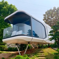Vente directe d'usine, maison capsule au design unique, la meilleure maison modulaire en acier moderne de luxe de Chine