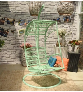 Moderne design hangstoel voor buiten met mat, balkon hangstoel, hangstoel van rotan/wicker voor baby's, volwassenen en slaapkamer. - Product Image 1
