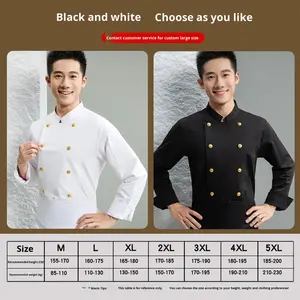 Uniforme de barman haut de gamme pour hommes et femmes, uniforme de <span class=keywords><strong>chef</strong></span> cuisinier exécutif, vêtements de travail de <span class=keywords><strong>chef</strong></span> cuisinier, polyester gaufré - Product Image 3