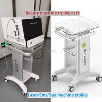 Chariot de physiothérapie laser portable en acrylique, petit appareil de beauté pour le visage à bulles, chariot de spa esthétique