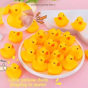 ของเล่นอาบน้ำเป็ดสีเหลือง ของเล่นลอยน้ำมีเสียงสำหรับเด็กทารก - Product Image 2