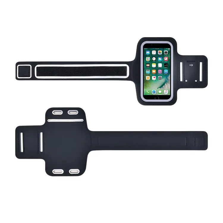 Individuelles Logo Fitness Armband Sport Armband Telefon Tasche Hülle für Mobiltelefon Armband Hülle Neopren Telefon Armband