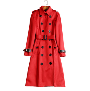 Cappotto <span class=keywords><strong>Trench</strong></span> Donna Autunno e Primavera all'Ingrosso, Stile Britannico con Colletto a Risvolto, Maniche Lunghe, Doppiopetto, 3 Colori - Product Image 2