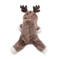 Dog Horn Brown Dog Christmas Cloth Hoodies With Deer Horn Winter Pet Clothes