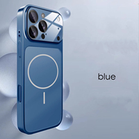 Étui de protection magnétique en PC mat AG de qualité supérieure pour iPhone 17 Pro avec protection intégrale de l'objectif de l'appareil photo en verre AG
