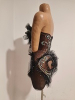 Robe moulante transparente sexy sans bretelles avec strass pour femme, idéale pour les soirées en club, les cocktails, les bals de promo et les festivals