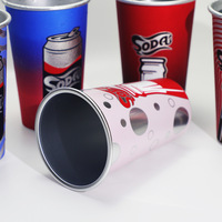 Gobelet de refroidissement en aluminium réutilisable personnalisé Tasse de fête de camping en plein air à couleur changeante avec LOGO personnalisé