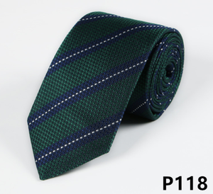 Corbata de Seda Ancha Lisa para Negocios y Fiestas, Diseño Casual, Tejido Personalizado, Bloques de Color, Venta al por Mayor - Product Image 6