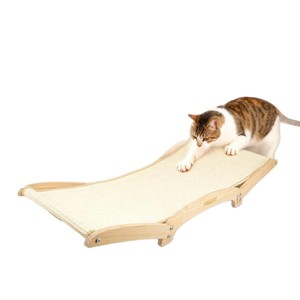 Wooden Cat <b>Bed</b> Recliner Sisal Rectangle Anti Scratch For Cats Home Use Four Seasons - Product Image 5