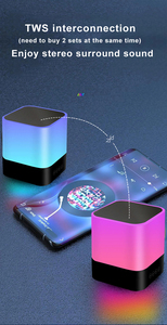 Alta qualidade <span class=keywords><strong>Bluetooth</strong></span> Áudio <span class=keywords><strong>bluetooth</strong></span> Speaker Luz RGB 7 Cores Lâmpada Recarregável Controle Inteligente Music Desk Night Lamp - Product Image 2