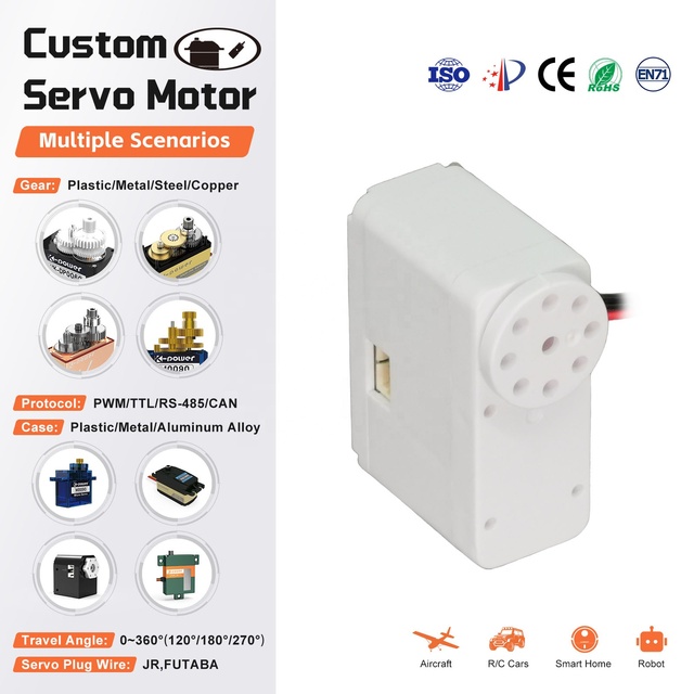 EM3 9g Low Noise Pet Robot Toy Dual Axis Servo 300° TTL Serial Bus Servo for Eilik Smart Robot Companion Desktop Robot