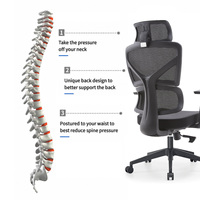Chaise de bureau ergonomique en tissu maillé, avec cadre en plastique, inclinable et réglable, idéale pour la maison, le bureau et l'hôtellerie – Vente directe usine