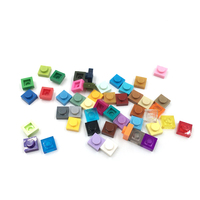 Vente chaude Coloré 1kg En Plastique Brique Jouet DIY Pixel Art 3024 1x1 Plaque Blocs De Construction