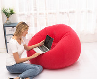 Joyee Fauteuil Gonflable de Salon Sur Mesure Grand Confort en PVC Siège Transat Canapé-Lit Pouf Pliable à Air une Place