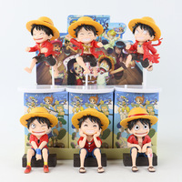 Figurines décoratives en PVC Q-Style Luffy Zoro Ace fabriquées en usine, thème film et télévision japonais, pour ornements, vente en gros