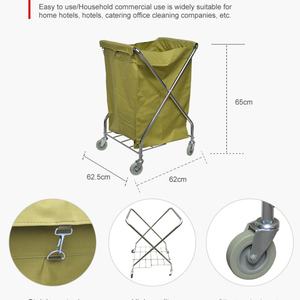 รถเข็นสำหรับโรงแรมและร้านอาหารตะกร้าผ้ามีล้อสำหรับโรงแรมและร้านอาหาร - Product Image 4