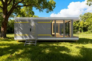 Casa Container V5B 31,68 mq Prefabbricata Modulare Tipo Capsula Spaziale con Balcone - Product Image 3