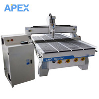 APEX 1325 Single 3D Wood CNC Router Máquina automática de corte Paneles acústicos ranurados Venta al por menor con motor de engranajes de gran oferta