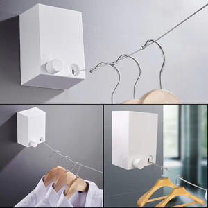 Wholesale Retractable Clothesline Stainless Seel Pull-Out Clothes-<b>Drying</b> Machine Rope Space-Saving Clothes <b>Drying</b> <b>Rack</b> for - Product Image 4