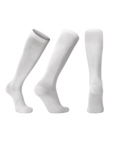 Chaussettes de compression en coton biologique danois Endurance, tricotées ODM 14-18 mmHg, unisexe pour femmes et hommes, blanches, 39-42, chaussettes de sport