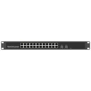 HIGH-PERFORMANCE FL-FG2402-SFP 24-Port Gigabit <b>Ethernet</b> <b>Switch</b> with 2 SFP Fiber Ports for Business - Product Image 1