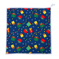 Quantité minimale de commande usine – Serviette de cuisine et de maison multi-usages en microfibre éponge, imprimé thème Noël, séchage ultra rapide