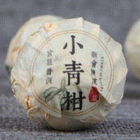 Té Pu'er estilo Court de 2012 con cáscara de mandarina verde, un té que reduce la grasa, adelgaza el abdomen, desintoxica y preserva la salud