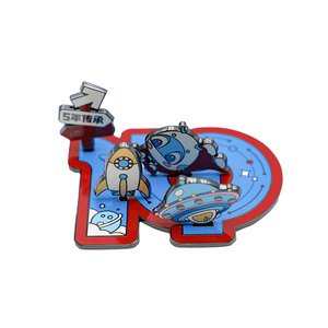 Expositor Metálico de Aleación de Zinc Premium con Diseño de Nave Espacial, Estrella, Luna y Elemento Tierra, Regalo de Aniversario, con Caja - Product Image 2