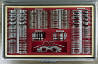 266 Pcs Other Optics Instruments Trial Lens Set Aluminum Case Frame Wood Tray Glass Metal Material with 1 Year Warranty
