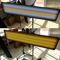 Lampe de détection de bosses ZHUO RUN : Bande lumineuse 6 LED pour détection de bosses, dommages par grêle, et réparation sans peinture (PDR)