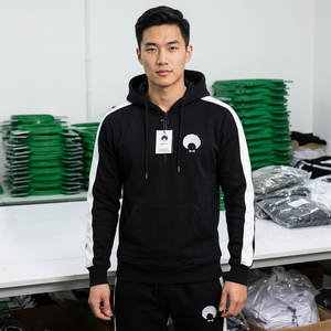 Conjunto de Sudadera con Capucha de Forro Polar Personalizado para Invierno, Pantalones Deportivos a Juego, Suaves, 100% Poliéster, Transpirables, Producción Profesional OEM, Colecciones de Moda - Product Image 1
