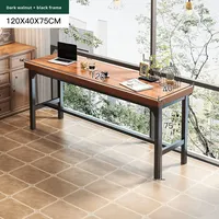 Table de bar et chaises murales à usage domestique moderne, établi long et étroit pour les loisirs sur balcon