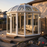 Serre en aluminium préfabriquée, véranda en verre, abri de piscine, jardin, patio, cour arrière