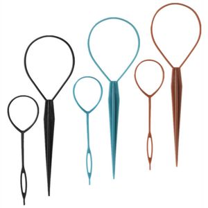 อุปกรณ์จัดแต่งทรงผมแบบห่วงพลาสติกอุปกรณ์ DIY สำหรับแต่งทรงผมหางม้าหางม้า - Product Image 2